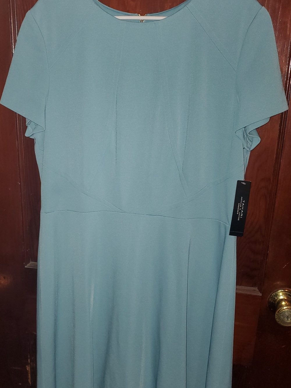 Tahari Teal Dress New With Tags!